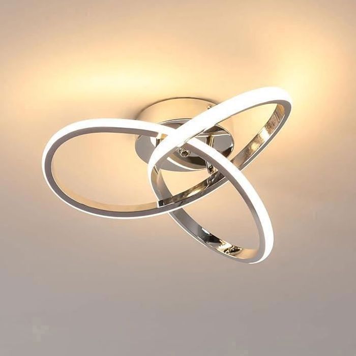 DELIPOP LED Ceiling Light – Chrome – 30W 3000K – 30x10 cm