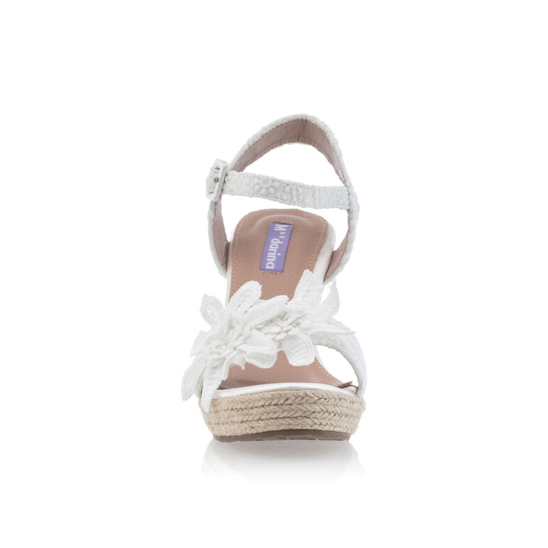 Sandálias brancas femininas / Sapatos de bico aberto