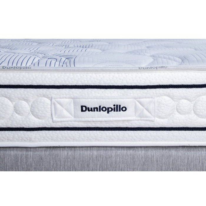 Ensemble matelas sommier  140x190 marque DUNLOPILLO - Hauteur 20 cm - Ressorts ensachés -5 zones - Equilibré - Fabriqué en France