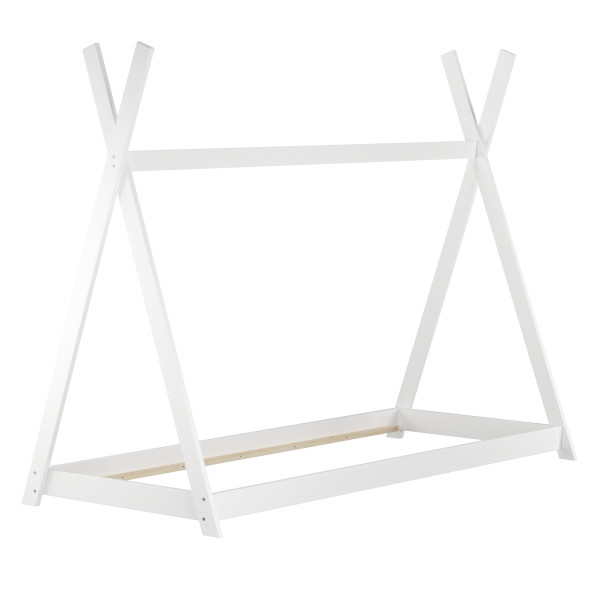 Łóżko Tipi bukowe białe 90x200