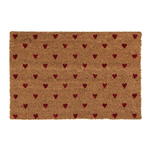 Wycieraczka wejściowa kokos Red Hearts 60x40 cm