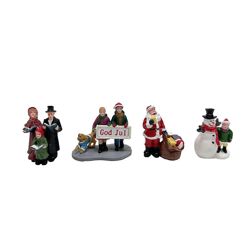 Hjem Julelandsby Julenissen/Snømannen og folk