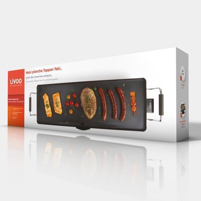 LIVOO DOM182 - Plancha Teppan Yaki, grelha 70 cm