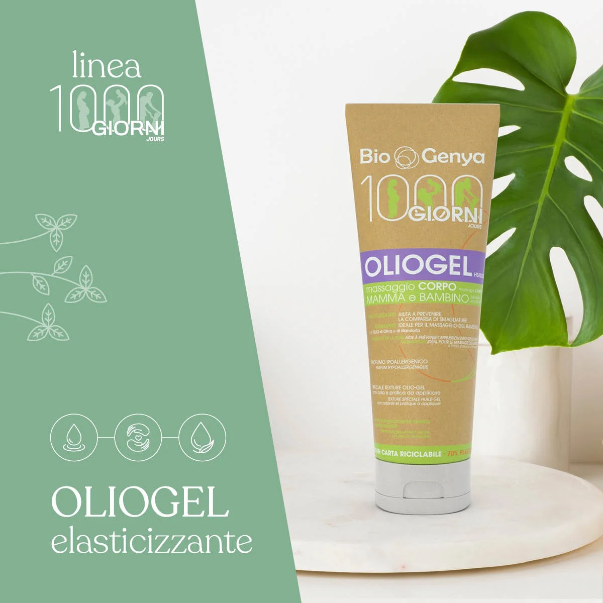 BIOGENYA Biogenya 1000Girni Oliogel 200 ml Lichaamsmassage voor moeder en kind
