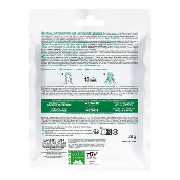 Garnier SkinActive Hydra Bomb maska iz tkiva