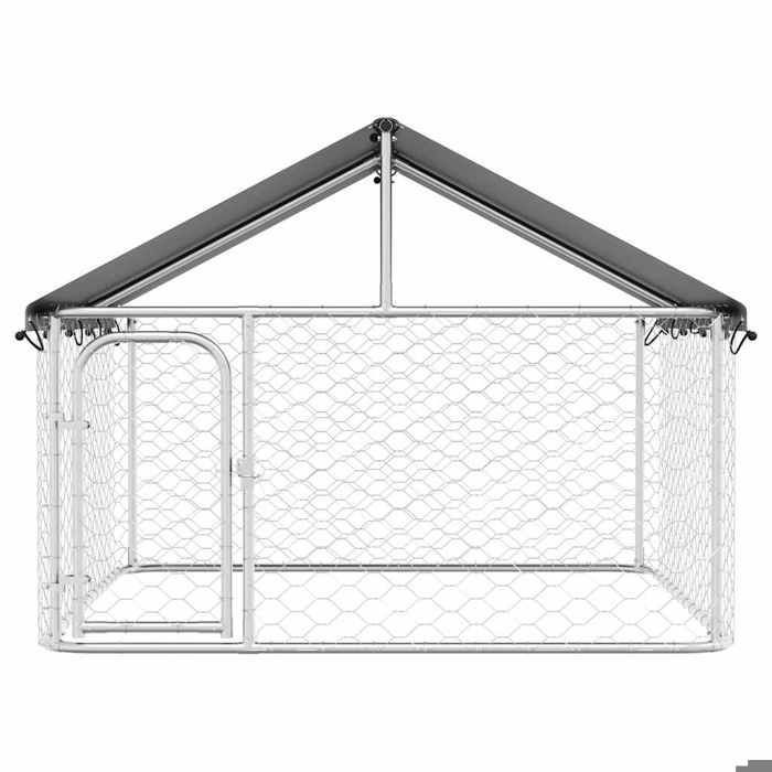 caseta de exterior vidaXL con techo 200x200x150 cm 171498