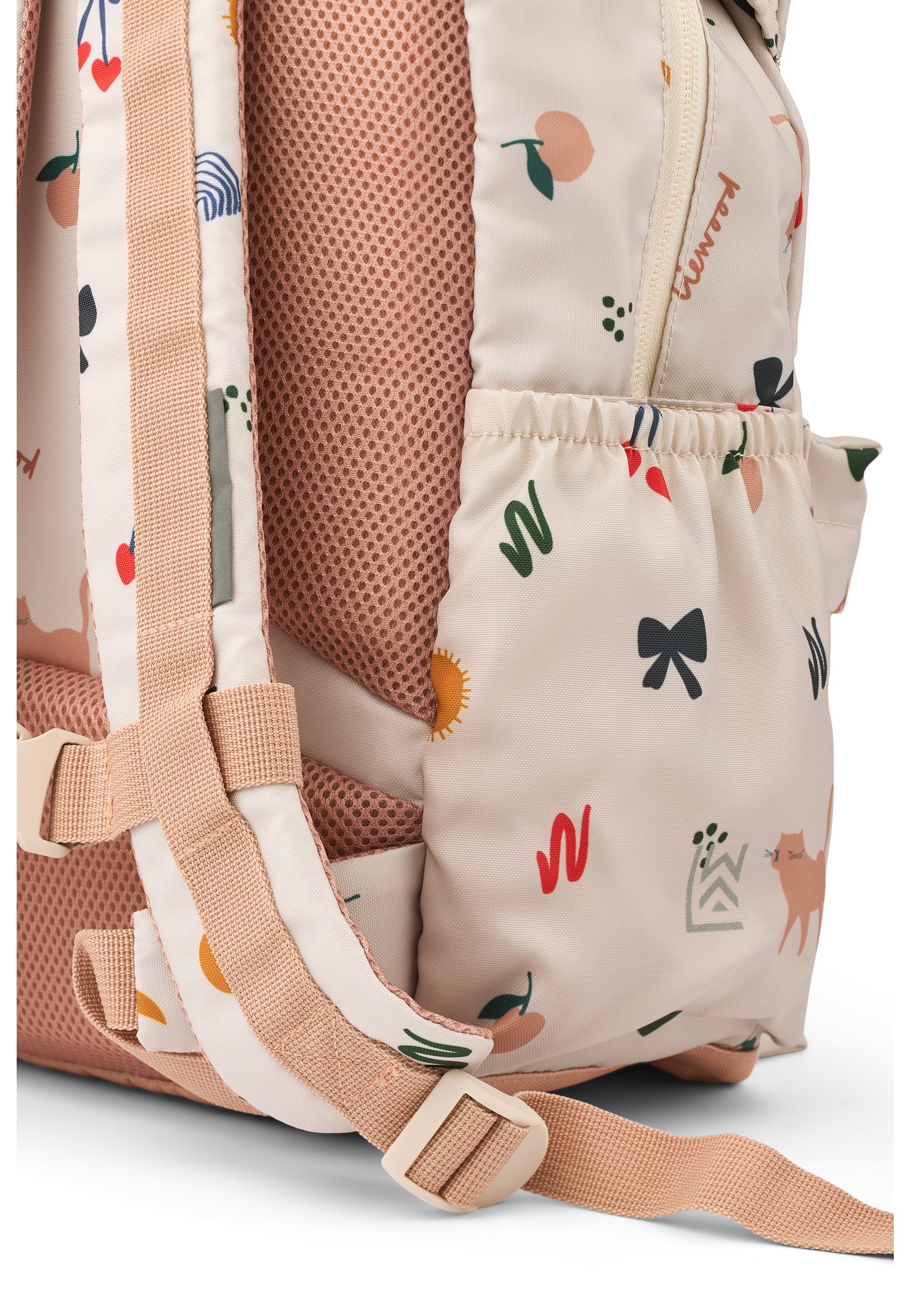Sac d'école unisexe Liewood JOHNNY SCHOOL - gribouillis/sable