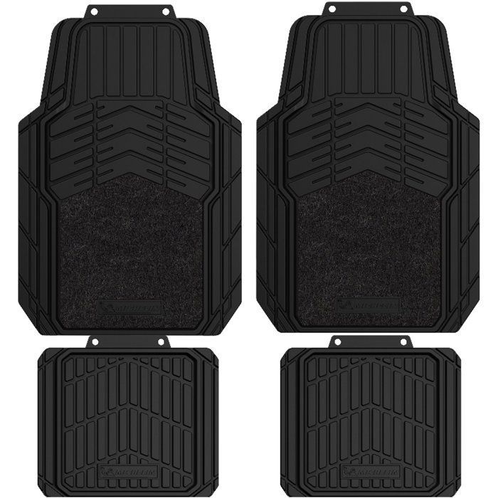 Michelin 4 Tapis Universels Caoutchouc + Moquette