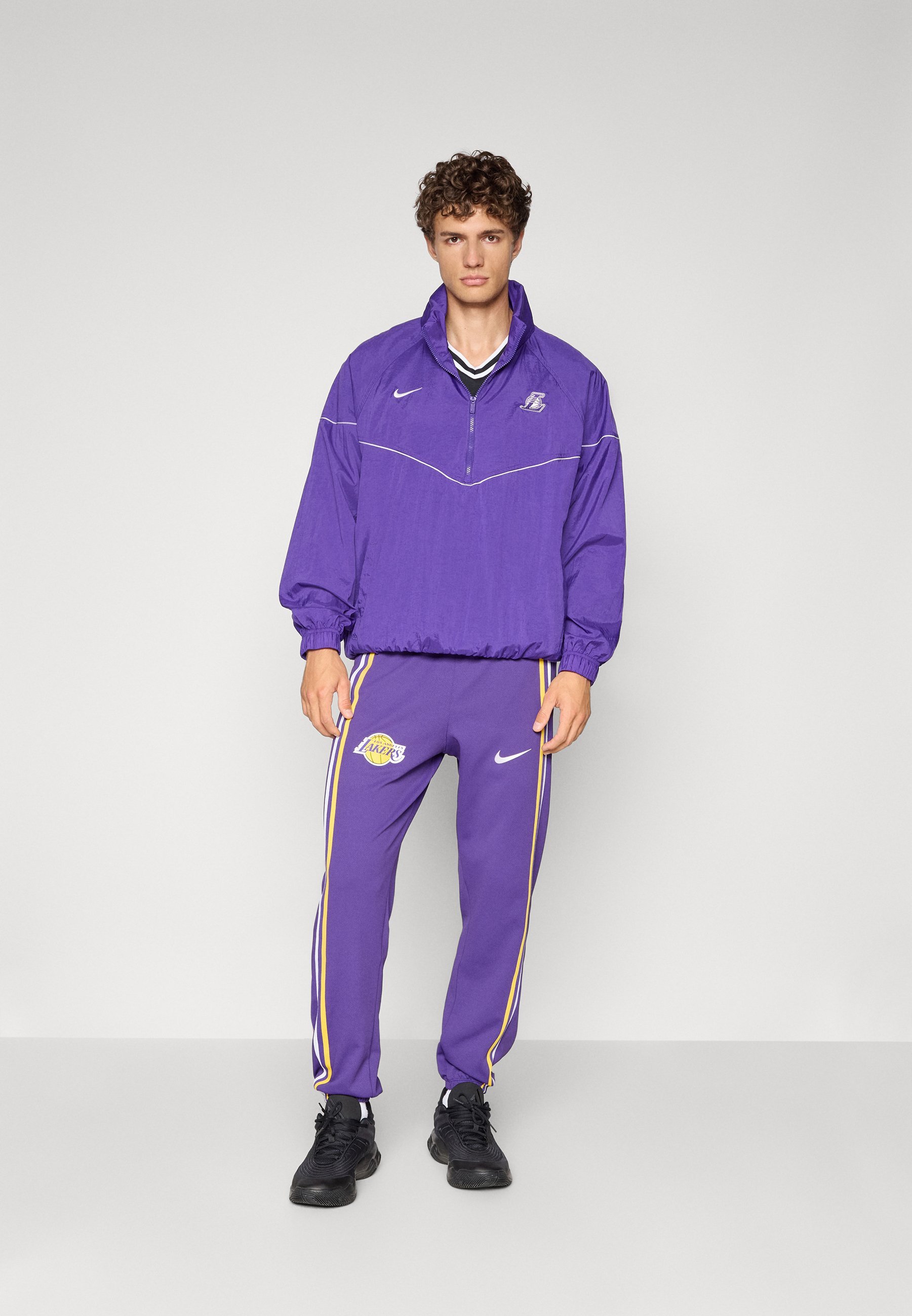 Nike Performance LOS ANGELES LAKERS ZONE PANT - Klubové oblečení - black/white