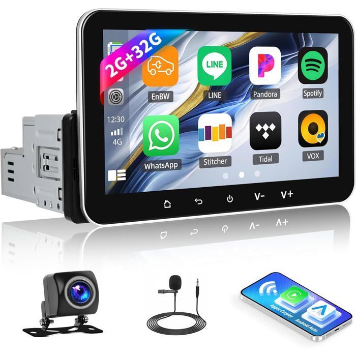Autorradio 1 Din Android 13 [2+32G] de 7