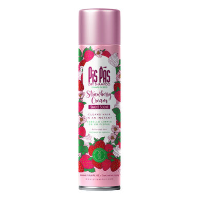 Pis Pas Droogshampoo Aardbeiencrème Zoete Geur 200 ml