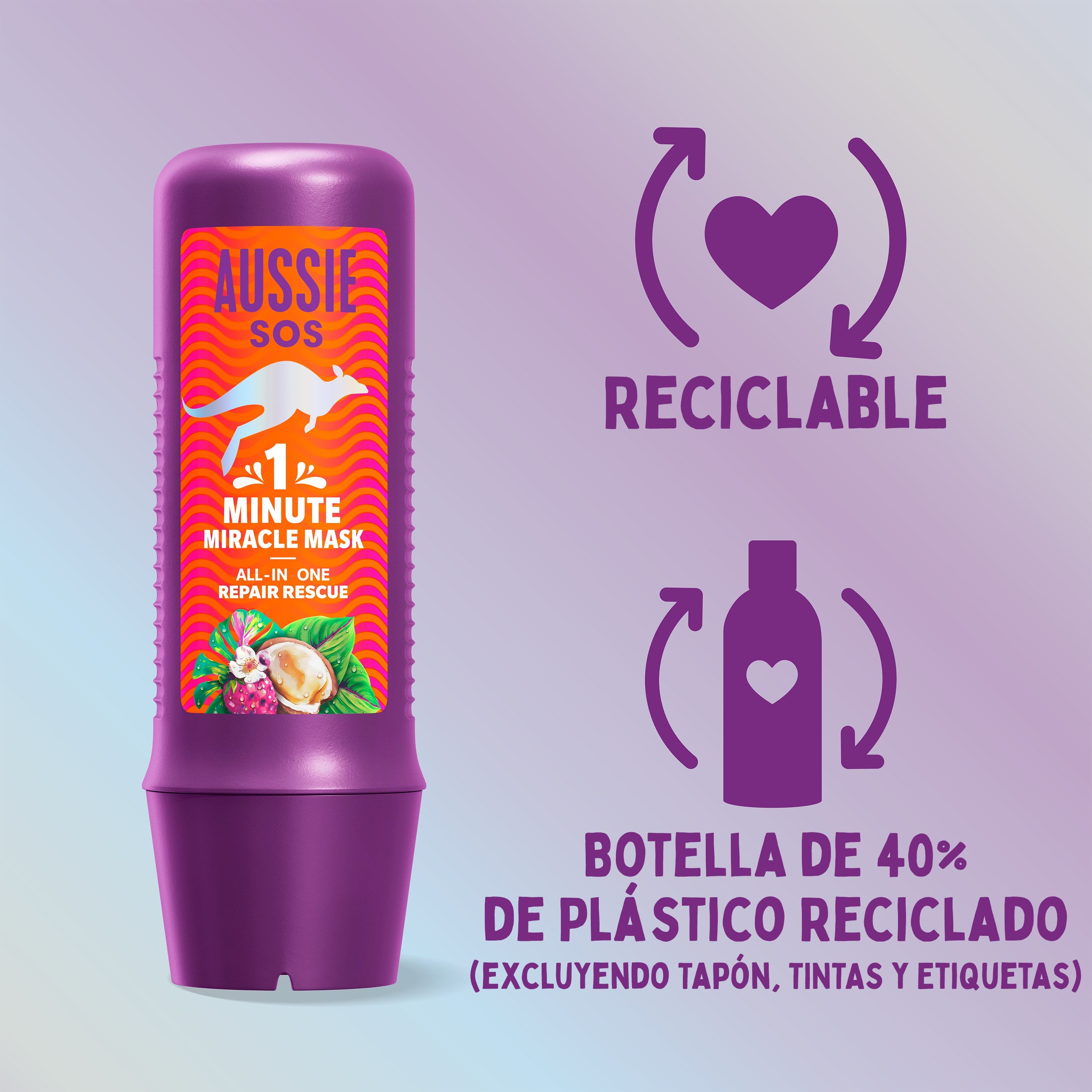 SOS 1 Minute Miracle All In One Repair Rescue Mask Masky na vlasy