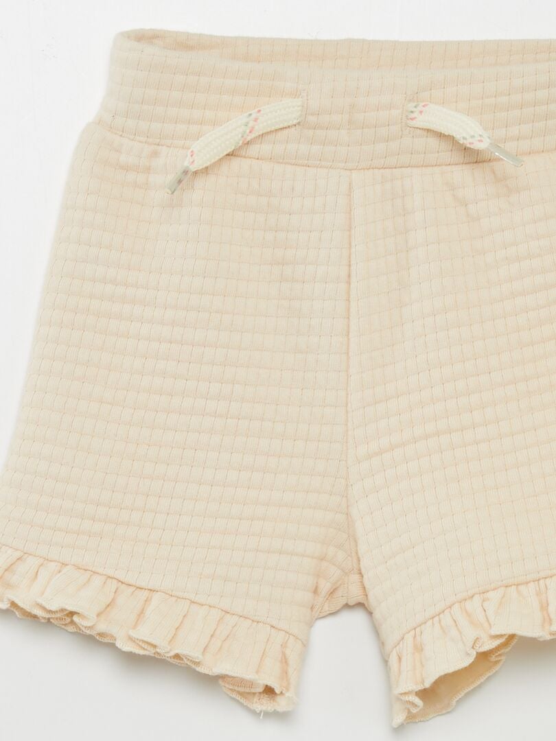 Conjunto de camiseta estampada + shorts de malha - 2 peças - VERDE