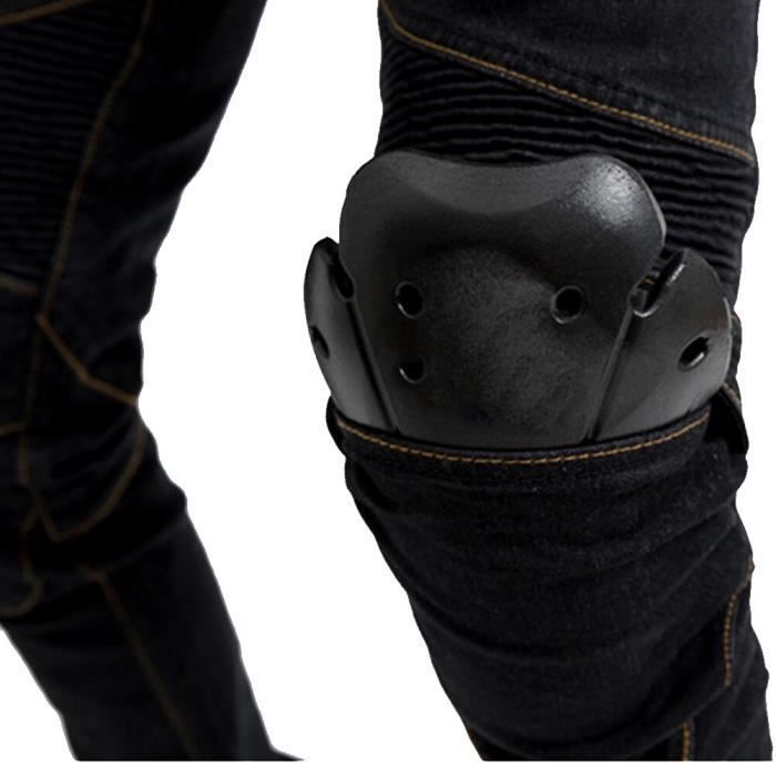 Pantalones de motocross para hombre y mujer con 4 protectores de cadera y rodilla.