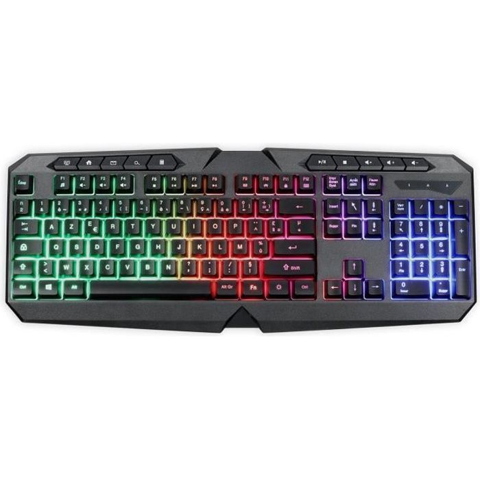Gaming keyboard - LIVOO - TEA283 - Wired USB - AZERTY - RGB LED backlighting