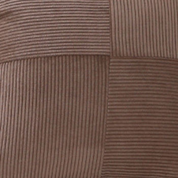 ISYS - Coussin carré en tissu côtelé marron 45x45 cm