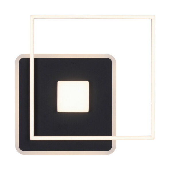 Φωτιστικό οροφής LED Domino, τετράγωνο, 45 x 45 εκ.