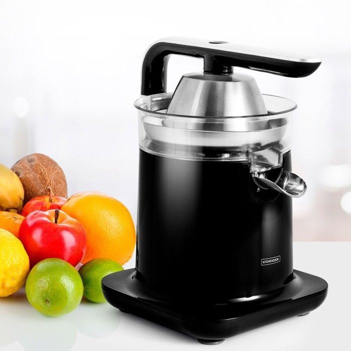 Presse Agrumes Double Cônes Et Filtre En Acier Pressjuice Noir Kitchencook