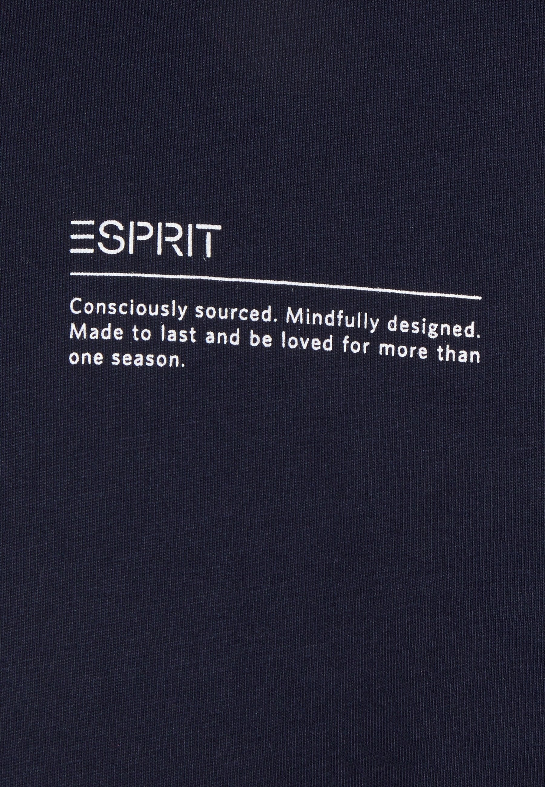 T-shirt Esprit Print - blu scuro
