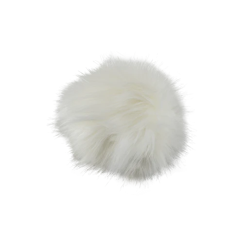 Cabaia Blană albă Pompon White White
