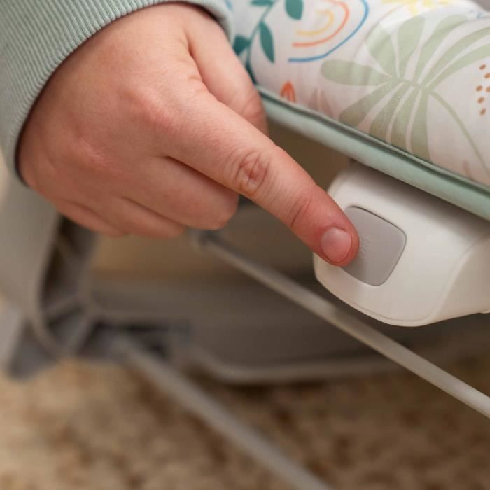 INGENUITY Keep Cozy Sdraietta convertibile 3 in 1 per neonati - Arcobaleno tropicale - 3 posizioni: barra giochi rimovibile, fino a 18 kg