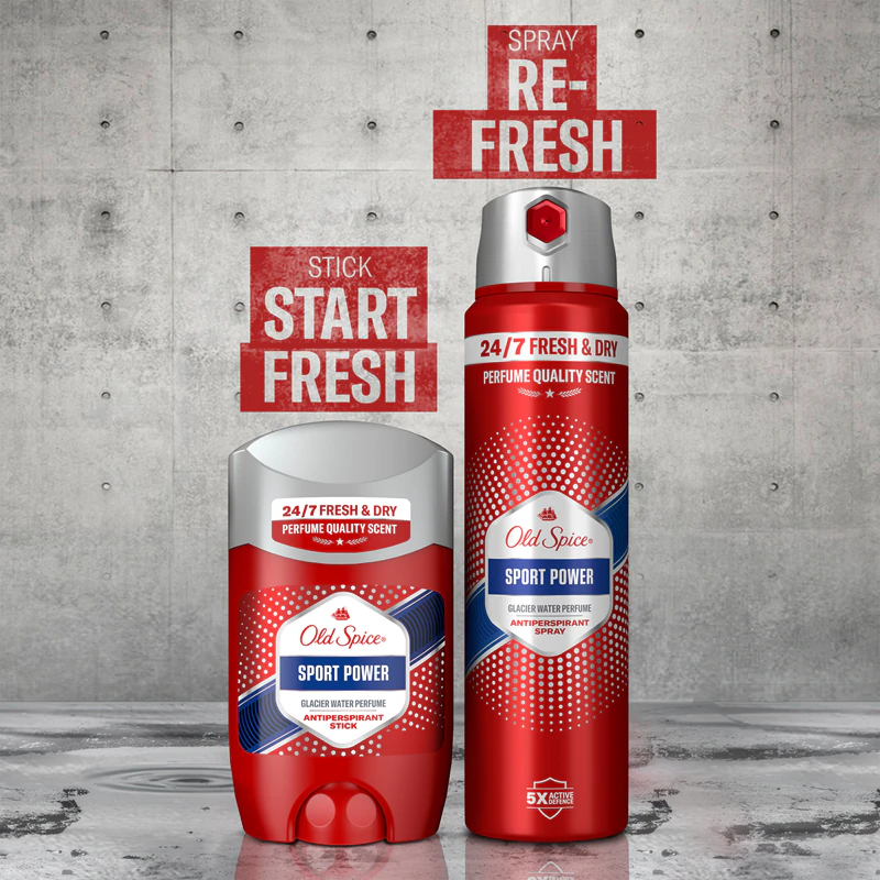 Spray antitranspirante Old Spice Sport Power para homens