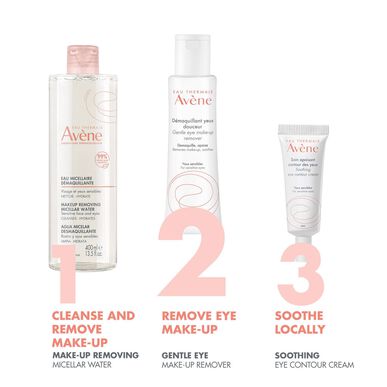 Avène nežno odstranjevanje ličil za občutljive oči 125 ml
