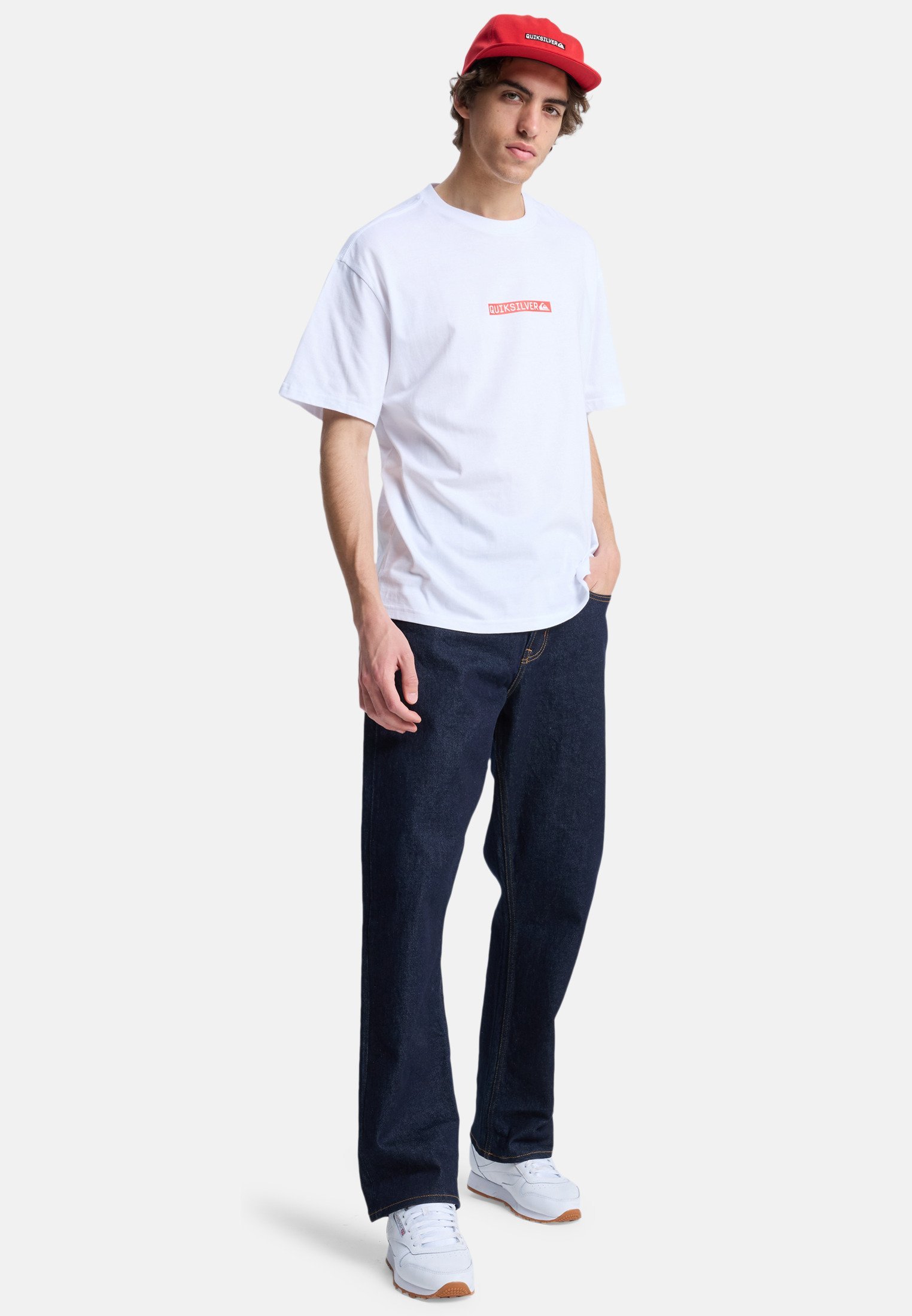 T-shirt Quiksilver DNA CLICKER TEE - Stampa su maglietta - bianca