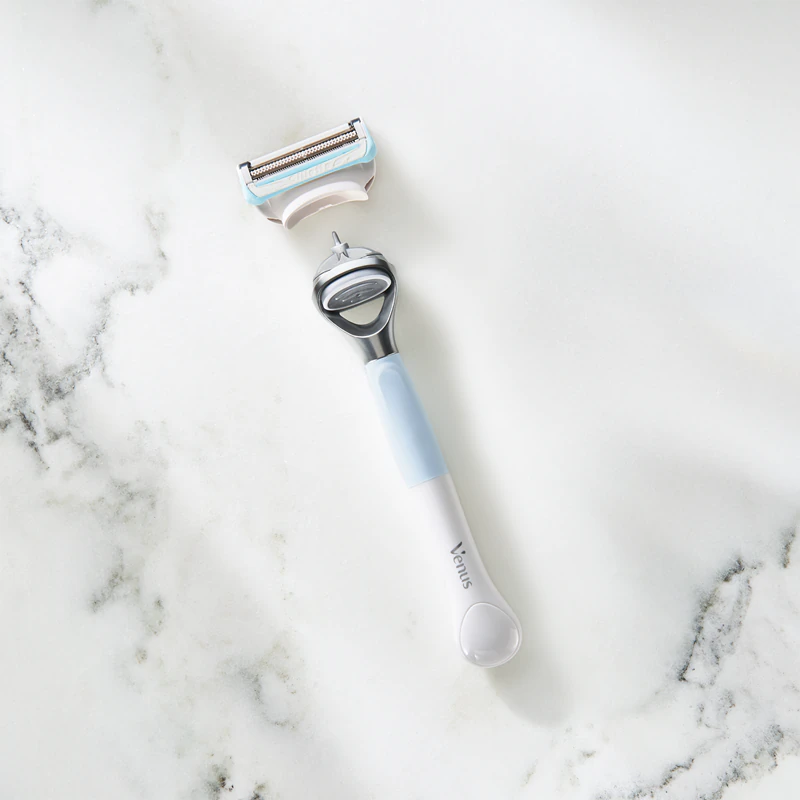 Lâminas de reposição Gillette Venus para pelos pubianos e pele, ideais para depilação da virilha.
