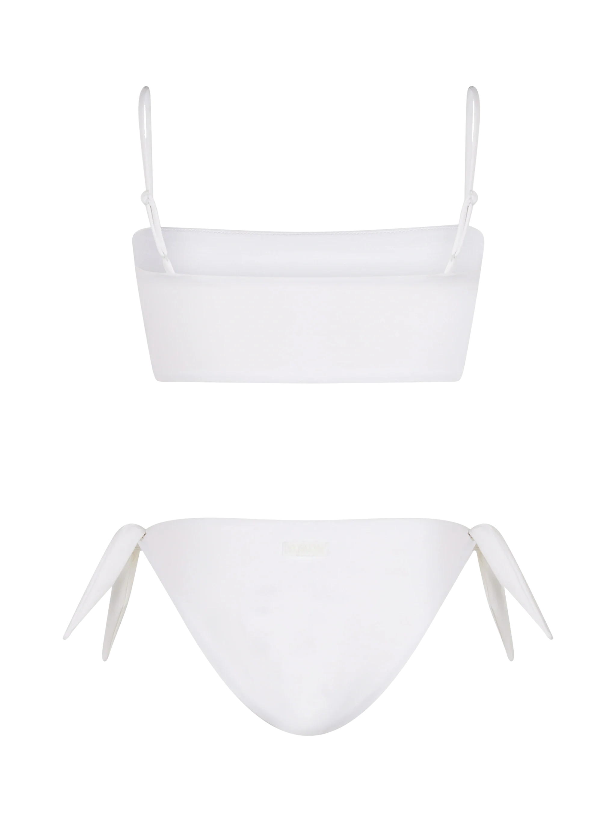 Bikini a fascia bianco da donna Athena Yali con strass