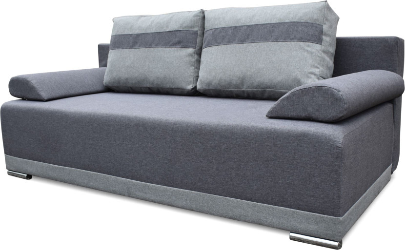 Rozkładana sofa ze sprężynami bonell Eufori Grafit/Szary