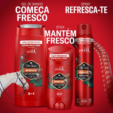 Old Spice Bearglove Scent Of Juicy Berries 3-v-1 šampon in gel za prhanje za moške 675 ml