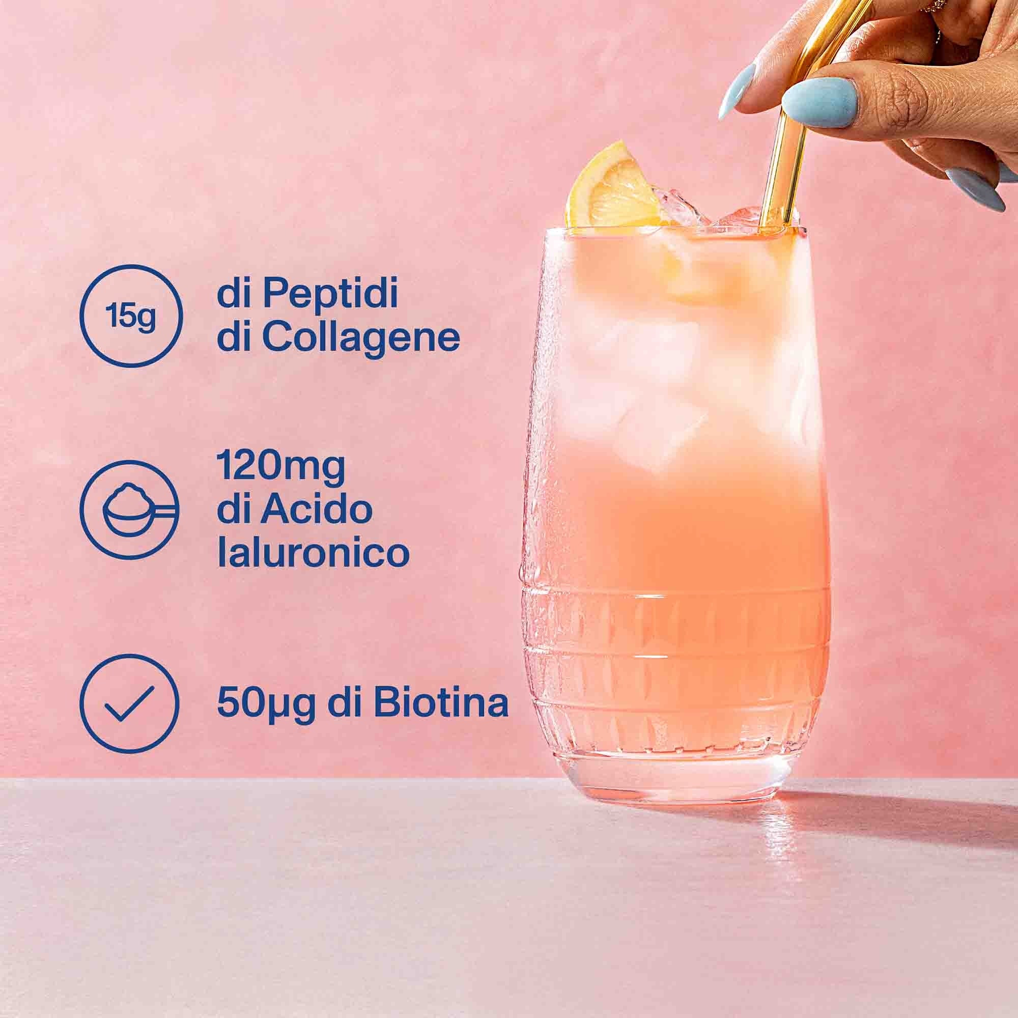 Integratori Alimentari Beauty Collagen - Integratore Pelle, Integratore Unghie e Capelli, Integratore Viso