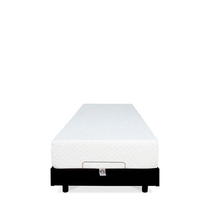 Conjunto de colchón de espuma viscoelástica + base de cama eléctrica flexible de 80x200 cm