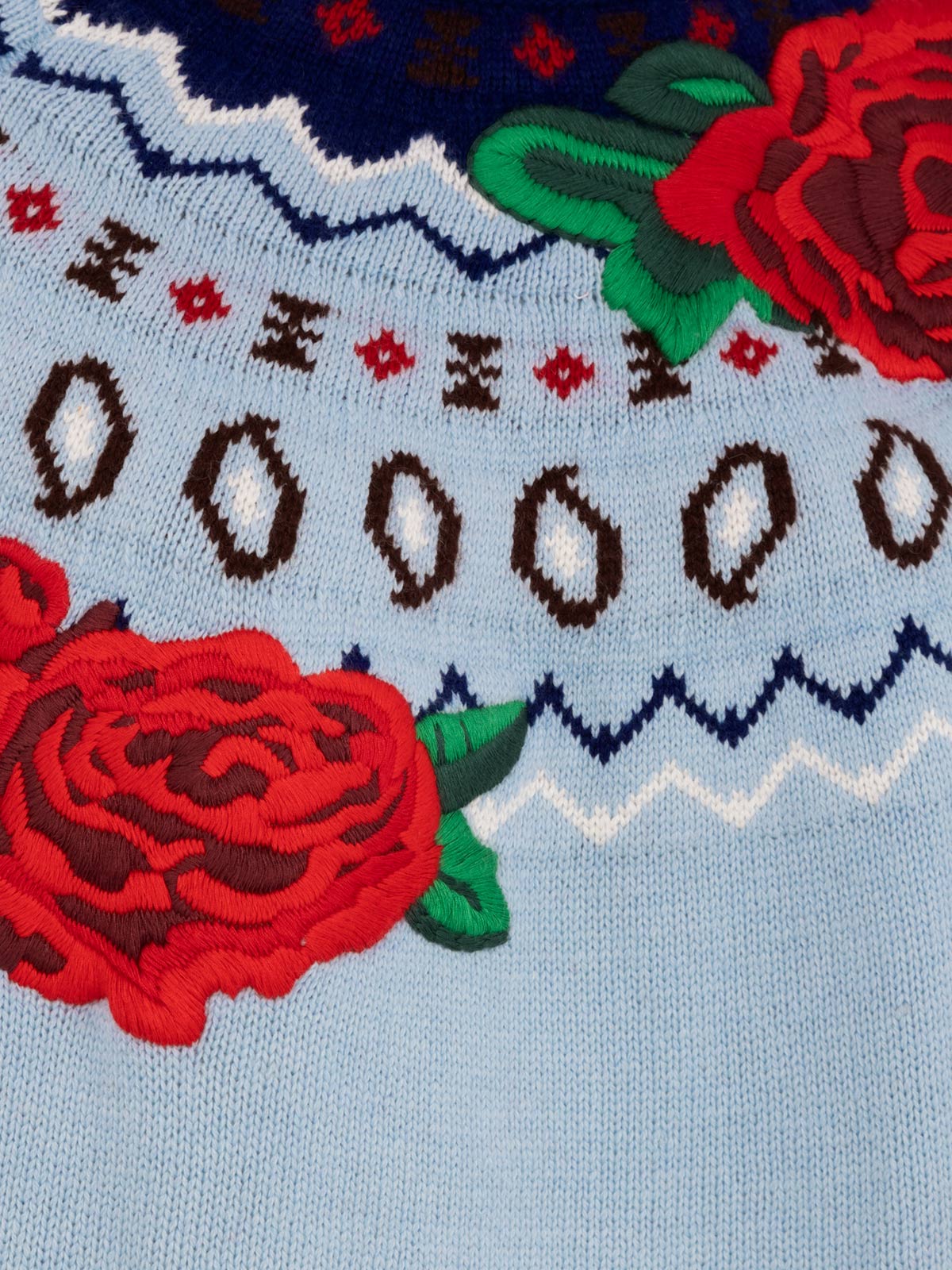 Meghan damestrui van kasjmierblend met Scandinavisch jacquardpatroon