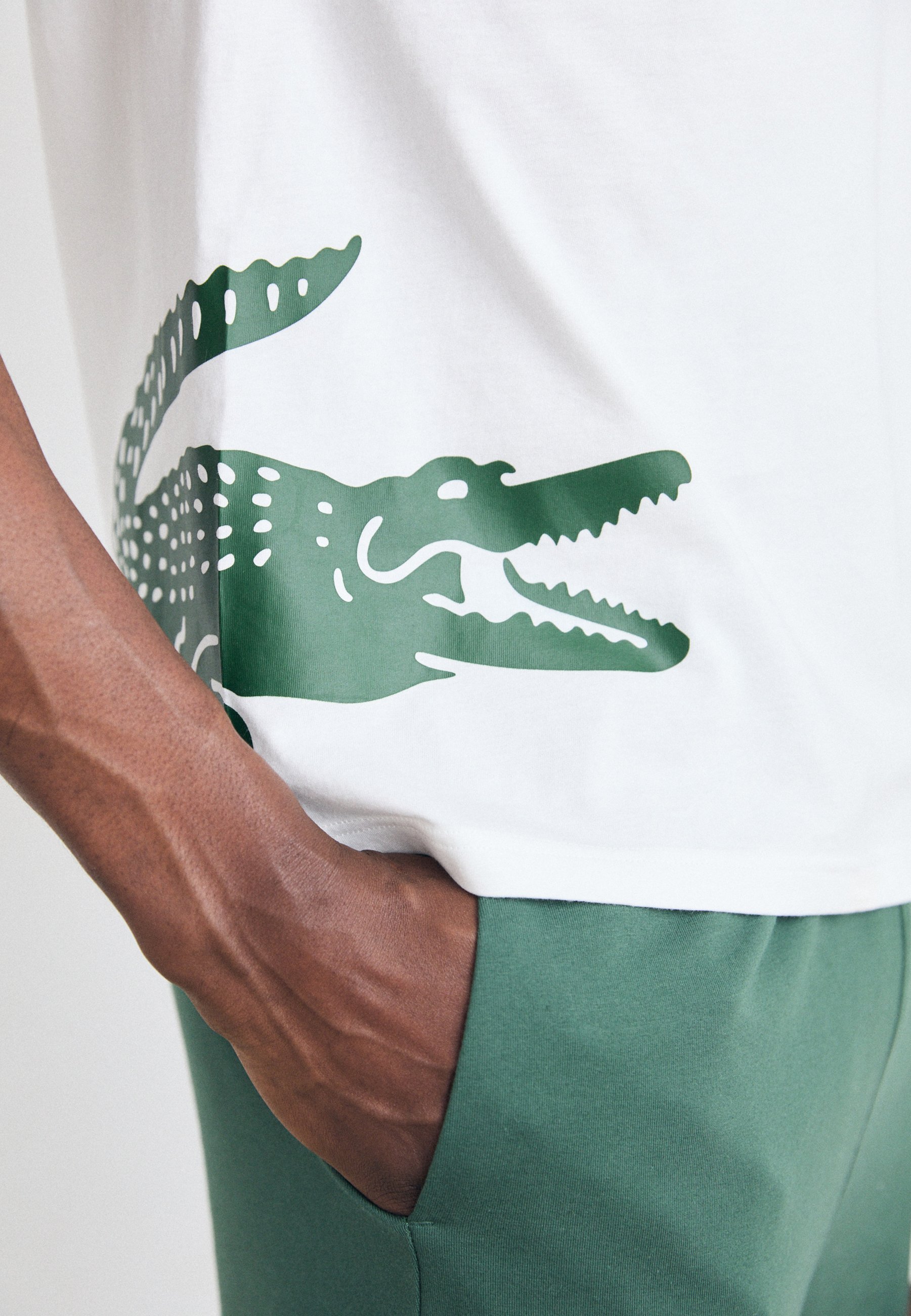 Haut de pyjama Lacoste - blanc/thym