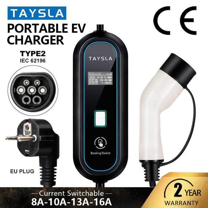 -Heimladegerät für Elektroautos, Tragbares Ladegerät für Elektrofahrzeuge, Ladekabel für Elektrofahrzeuge, Typ 2, IEC 220, [J15]