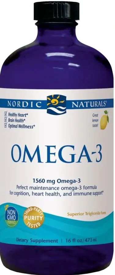 Nordic Naturals Omega-3 1560 mg, Smak cytrynowy, Płyn