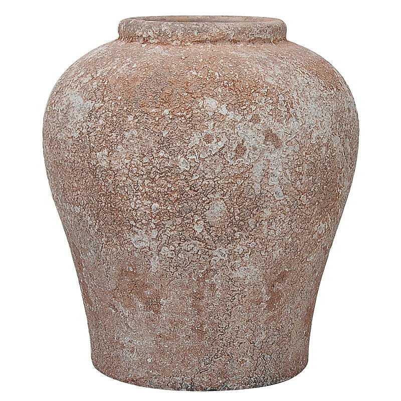 Hjem Vase/krukke 24,3x27 cm terrakotta rustik