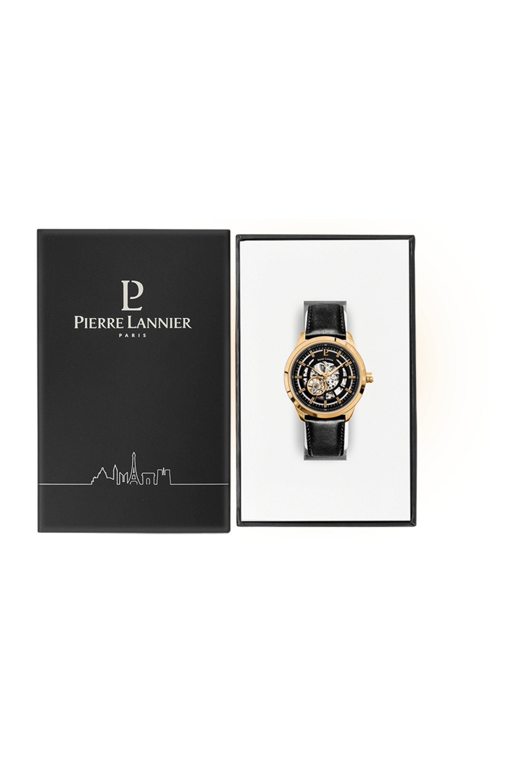 Pierre Lannier AUTOMATIQUE - Montre - noir et doré