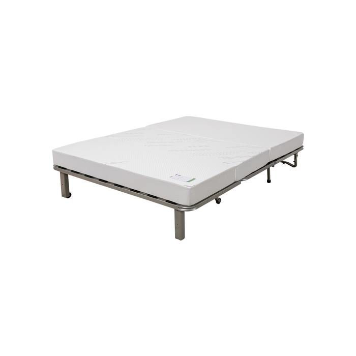 RELAXIMA - SALMA slaapbank, slaapoppervlak 140 x 190 cm, parelzwart