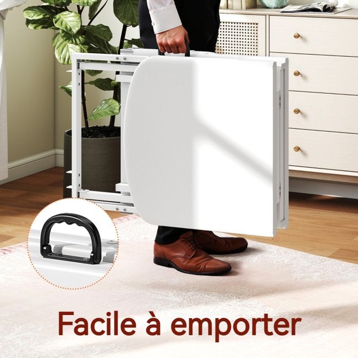 Table de massage pliante WELLTIN 182x82x68 cm, lit massage portable réglable, cuir synthétique, table esthétique pliable, appui-tête