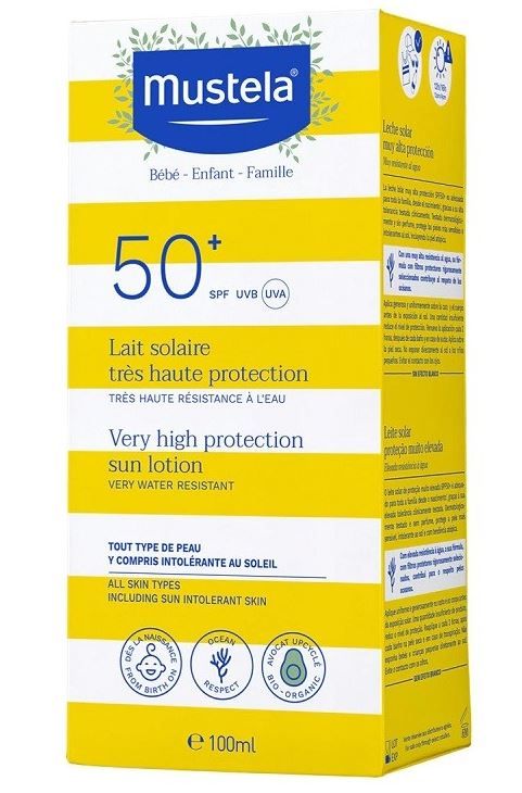 Mlijeko za sunčanje s vrlo visokom zaštitom SPF 50 Zaštita za djecu