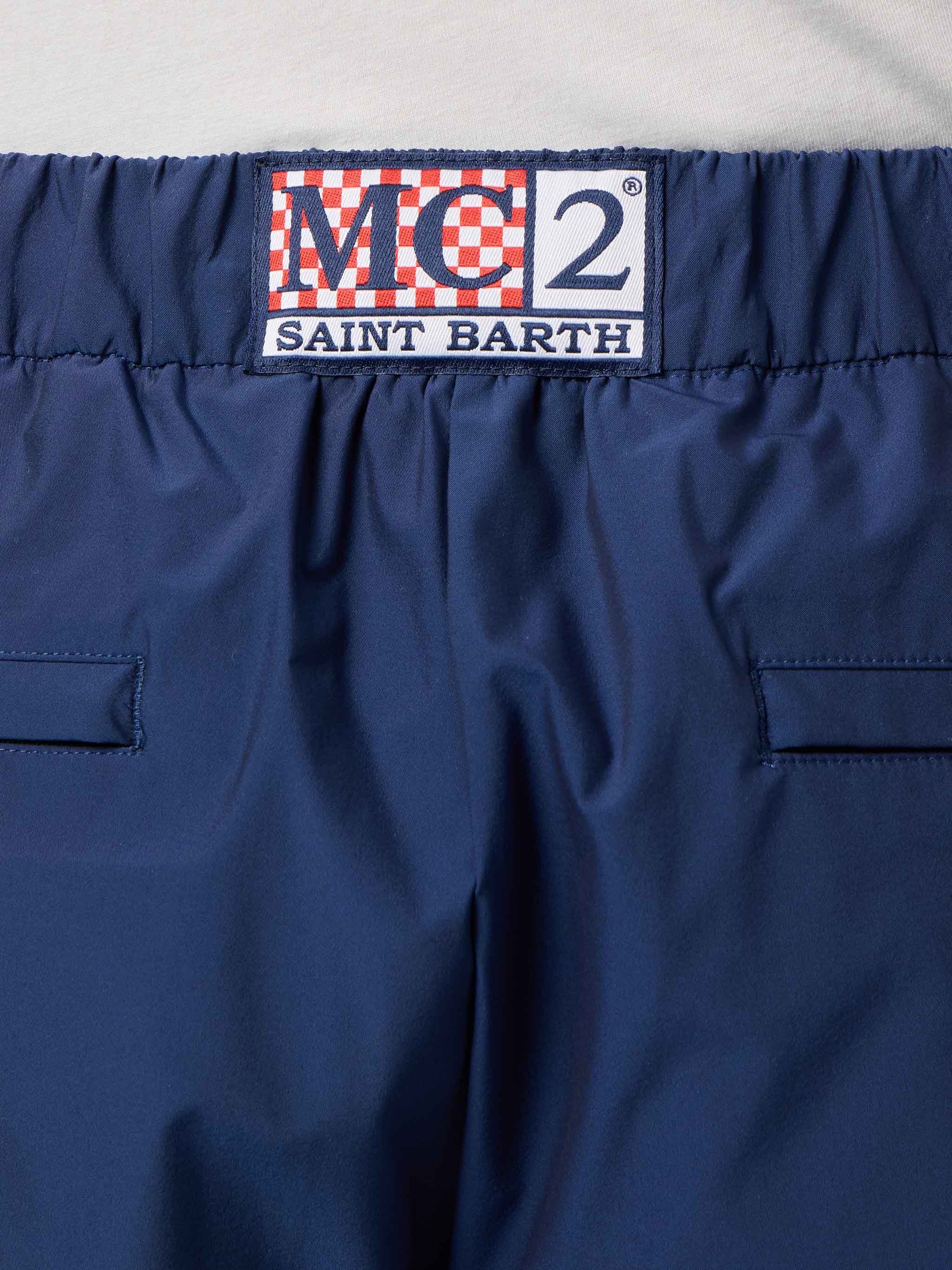 Casual da uomo Porter blauwe marineblauwe broek