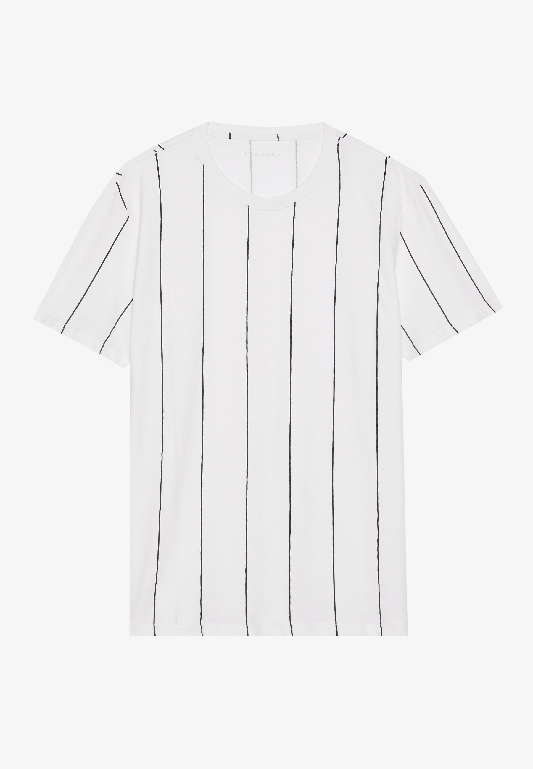 Pier One 2 PACK - Print T-shirt - white/black