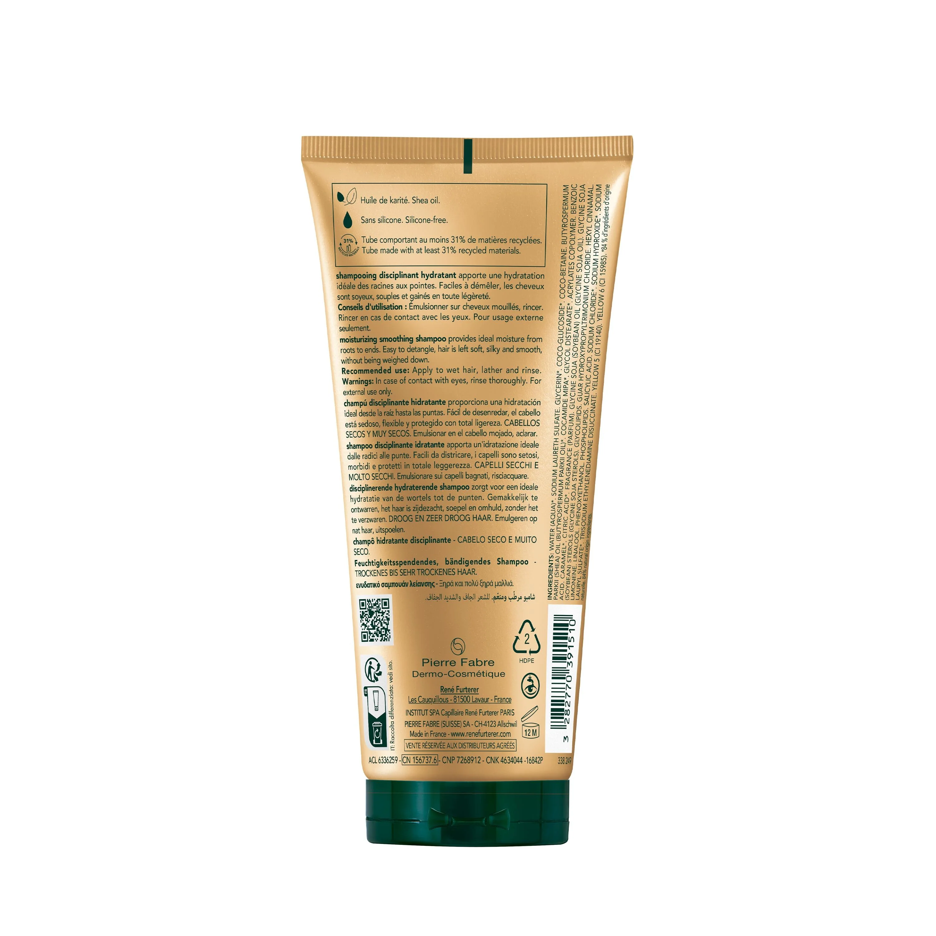 Karité Hydra Shampooing Disciplinant Hydratant - Shampoo Delicato, Shampoo Illuminante