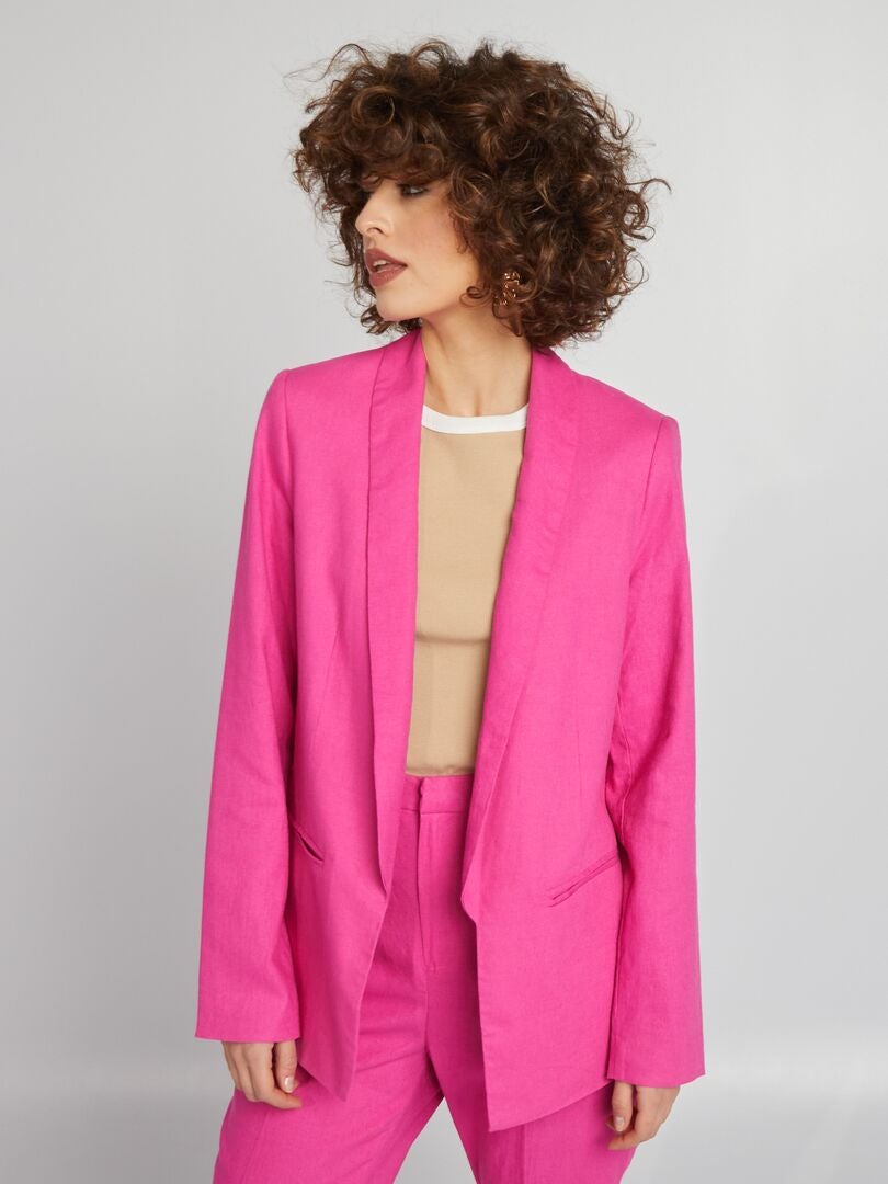 Chaqueta de traje de lino - ROSA