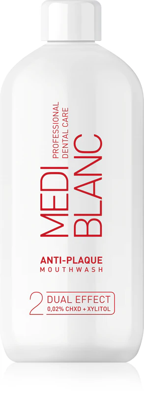 MEDIBLANC Anti-Plaque-Mundspülung zur Reduzierung von Zahnbelag