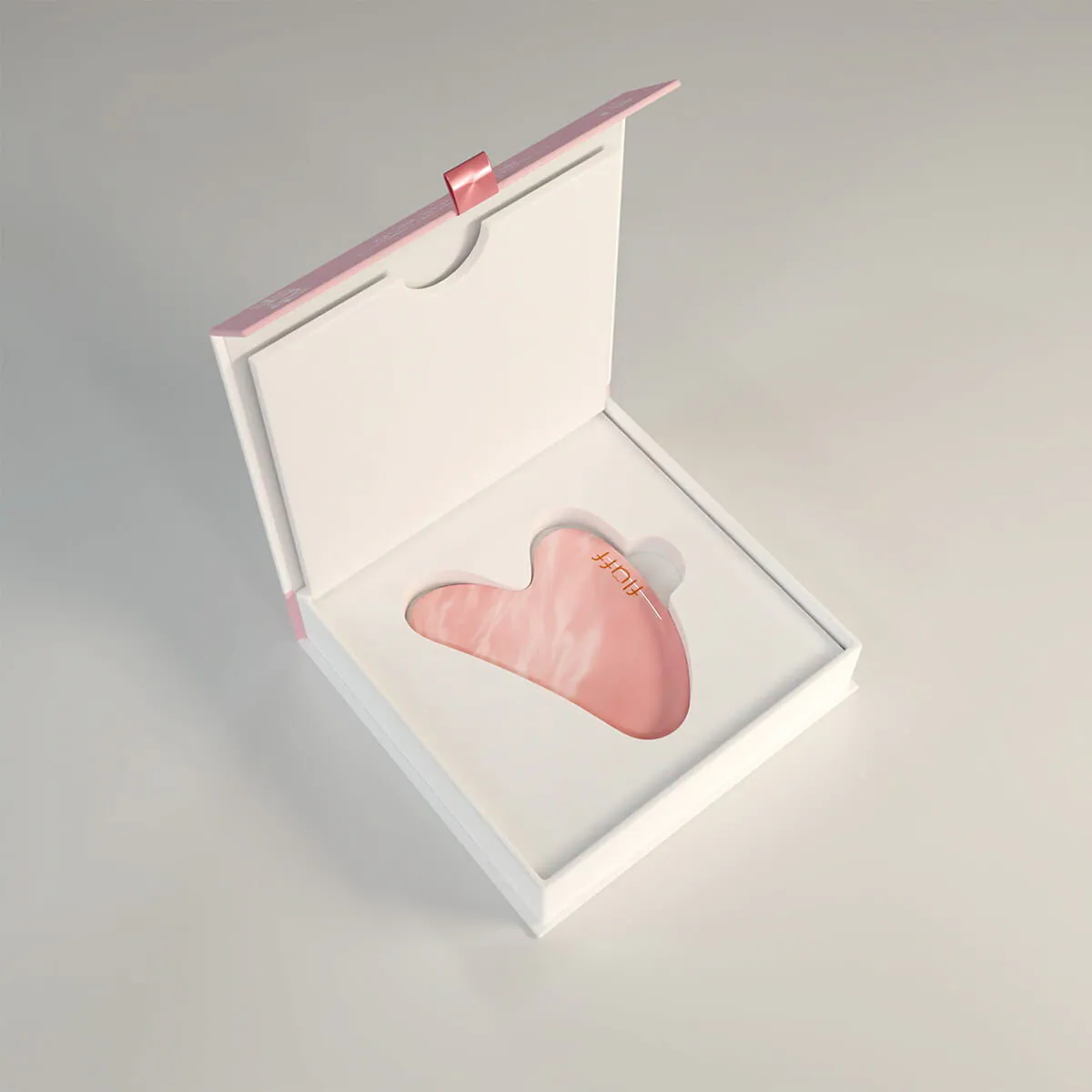 Fluff Kamień Gua Sha, różowy