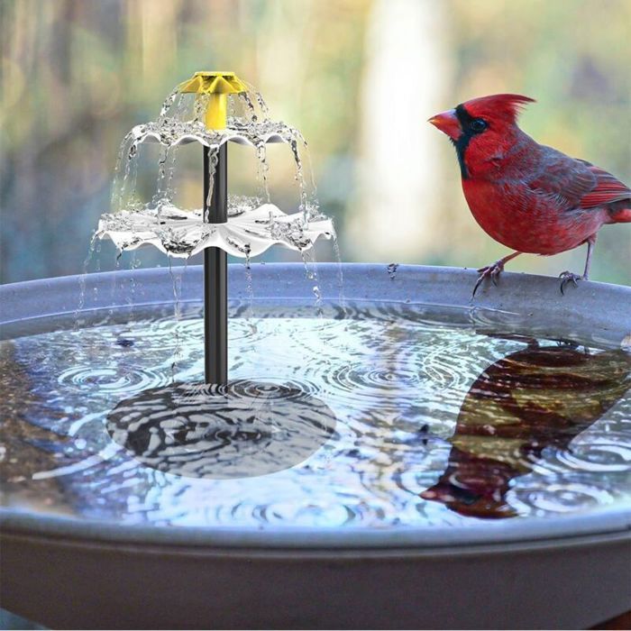 Fontaine Solaire Exterieure De Jardin Pompe Bassin Solaire Pompe Arrosage Solaire Bassin Exterieur Dco couleurs multiples YYV Label